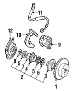 J3251156 - Brakes: Rotor for Jeep: Cherokee, Comanche, Wagoneer, Wrangler Image