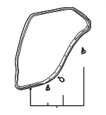 6788750030 - Body: Upper Weather-Strip for Lexus Image