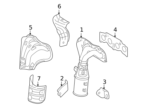 Exhaust Manifold for 2009 Toyota Corolla #0