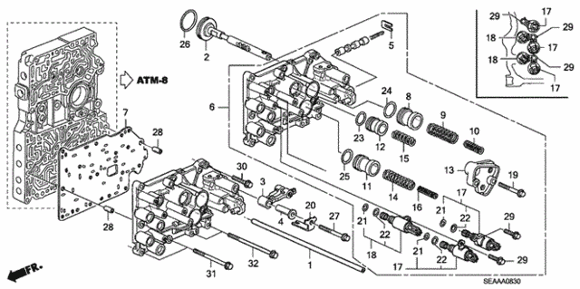 AT Servo Body for 2008 Acura TSX #0