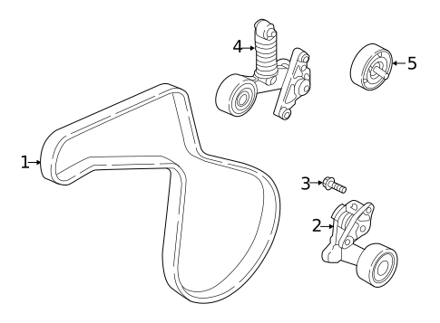 Belts & Pulleys for 2020 Hyundai Sonata #0