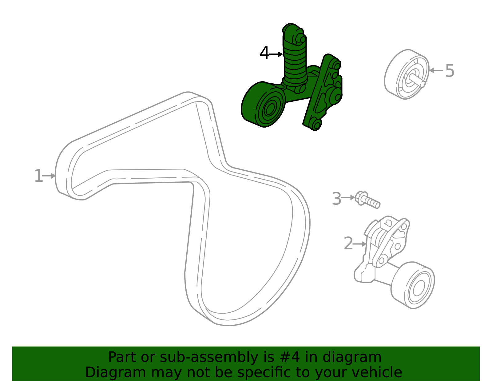 2020-2026 Hyundai Sonata Serpentine Tensioner 25283-2J610 | World OEM ...