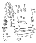 6100293 - Engine 3.8L Six Cylinder: Hex Head Bolt And Coned Washer for Mopar Image