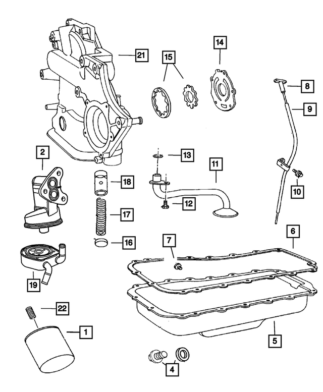 6101611 - Engine 3.8L Six Cylinder: Hex Head Screw And Washer for Mopar Image