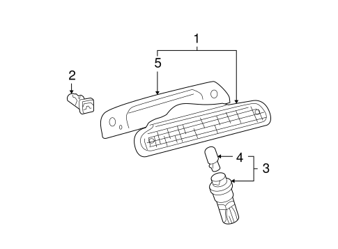 High Mounted Stop Lamp for 2007 Toyota Highlander | Toyota