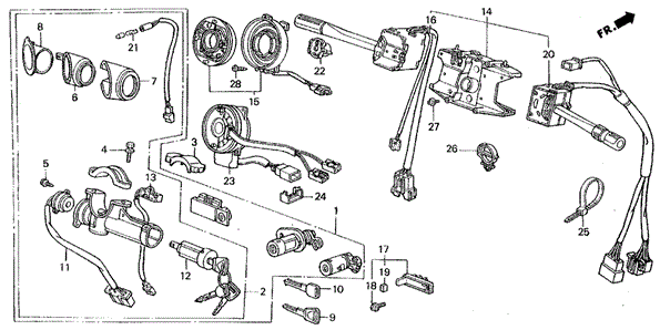 Combination Switch for 1990 Acura Legend #0