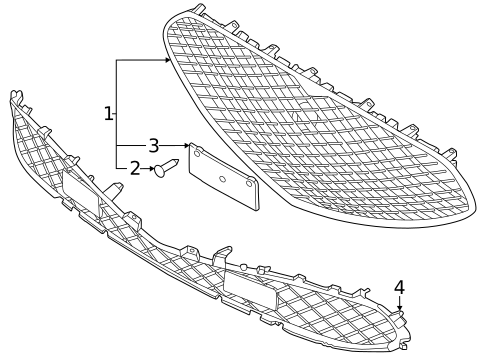 Grille & Components for 2023 Genesis G90 #0
