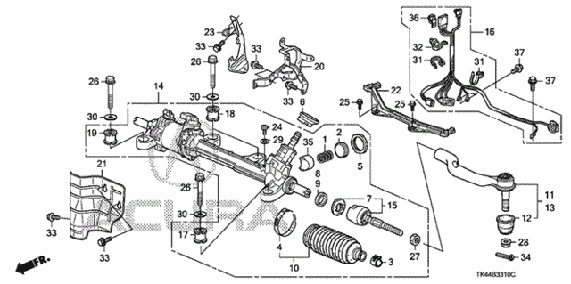 P.S. Gear Box for 2011 Acura TL #0