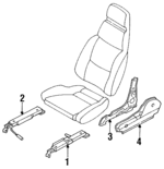 8750180M00 - Body: Seat Track for Nissan: Pulsar NX Image