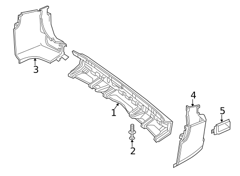 Bumper & Components - Rear for 2018 Mercedes-Benz Sprinter 2500 #1