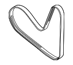 6Q903137A - Cooling System: Serpentine Belt for Volkswagen Image