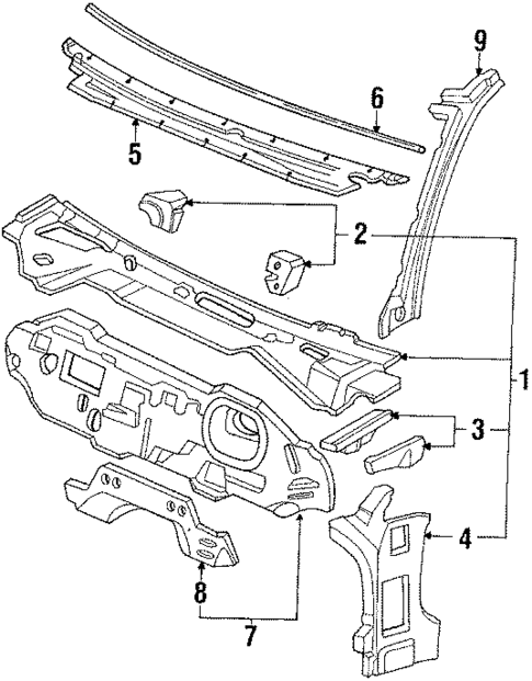 Cowl for 1989 Honda Civic #0