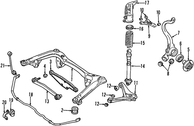8A0505145E - Suspension: Rear Mount for Audi Image