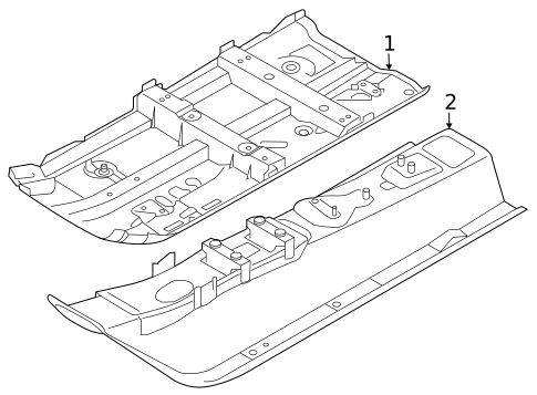 Floor & Rails for 2025 Nissan Kicks #0