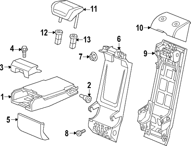 4K0885975AQPN - Body: Headrest for Audi Image
