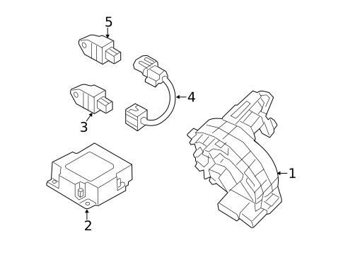 Air Bag Components for 2015 Kia Soul EV #0