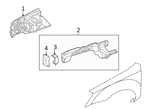 Structural Components & Rails for 2010 Kia Optima #0