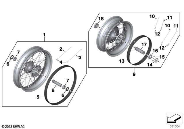 36318414973 - : Tire Flap - 3.5X19 for BMW-Motorrad Image