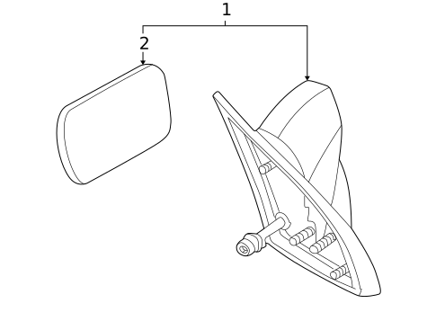 Outside Mirrors for 2003 Pontiac Aztek #0