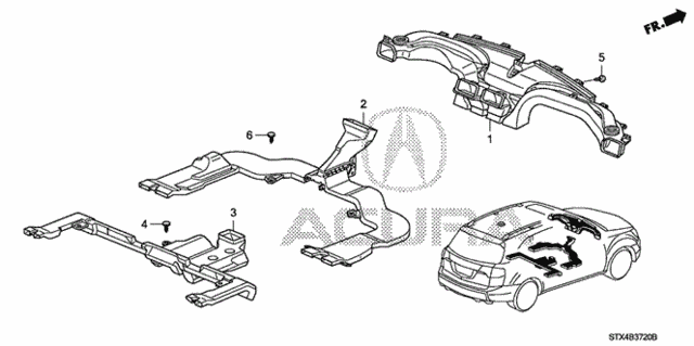Duct for 2007 Acura MDX #0