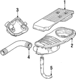 5277862 - Engine: Cover for Chrysler: Laser, LeBaron, New Yorker, Town &amp; Country | Dodge: 600, Aries, Charger, Daytona, Dynasty, Lancer, Shadow, Spirit Image