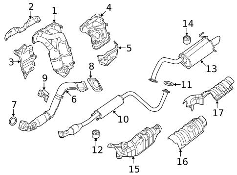 Exhaust Components for 2010 Nissan Sentra #0