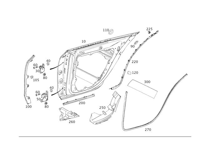 9973620 - Rear Doors: Closing Cap for Mercedes-Benz Image image