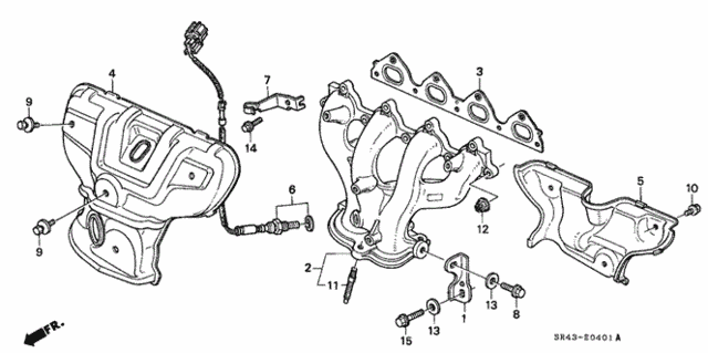 Exhaust Manifold (2) for 1992 Honda Civic #0