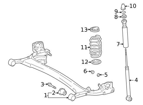 Suspension, Springs & Related Components for 2002 Toyota Echo #0