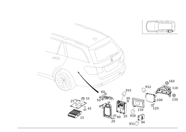 45452601 - Electrical Equipment and Instruments: Fuse Box for Mercedes-Benz Image