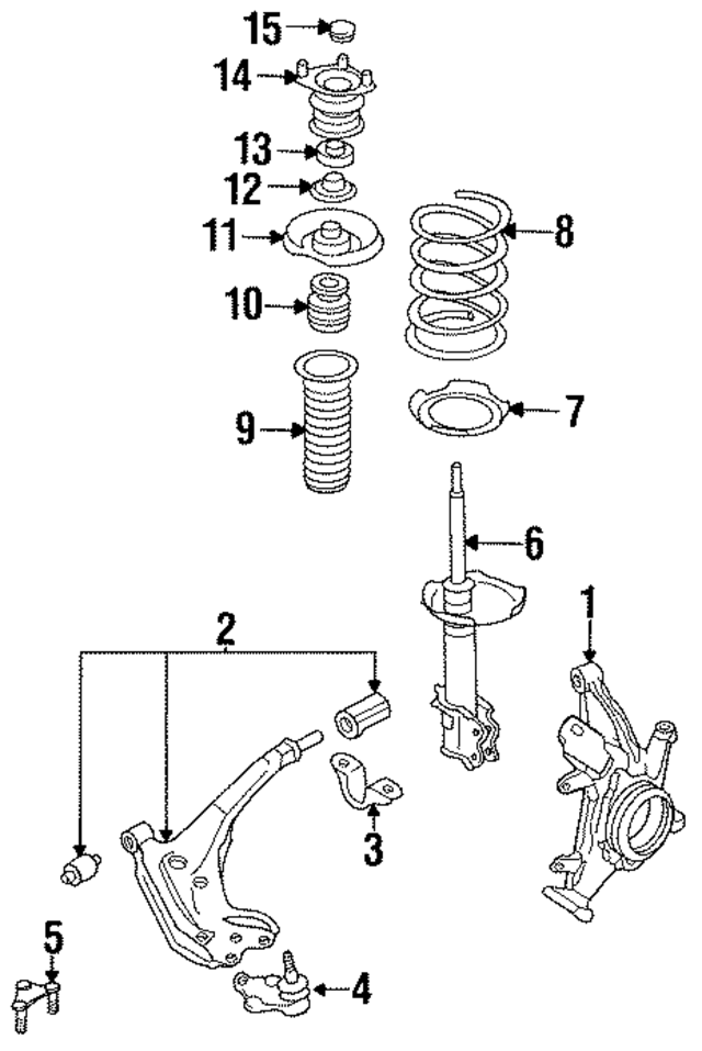 543026B026 - Suspension: Strut for Nissan: Quest Image
