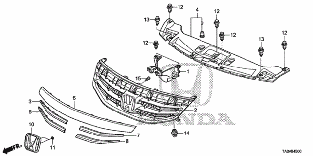 Front Grille for 2012 Honda Accord #0