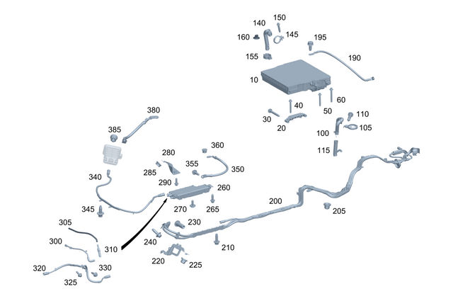 2235401953 - : Electrical Wiring Harness for Mercedes-Benz Image