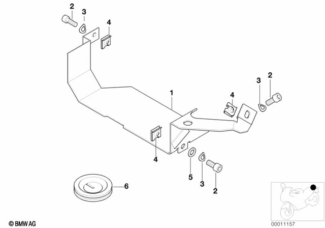 46632313096 - Audio, Navigation, Information Systems: Fillister Head Screw - M5X16 for BMW-Motorrad Image