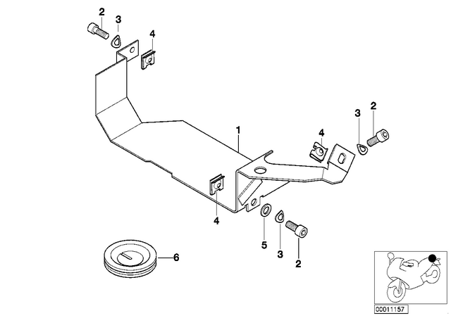 46632313096 - Audio, Navigation, Information Systems: Fillister Head Screw - M5X16 for BMW-Motorrad Image