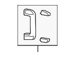 746200C020E0 - Body: Grip Handle for Toyota: Sequoia, Tundra Image