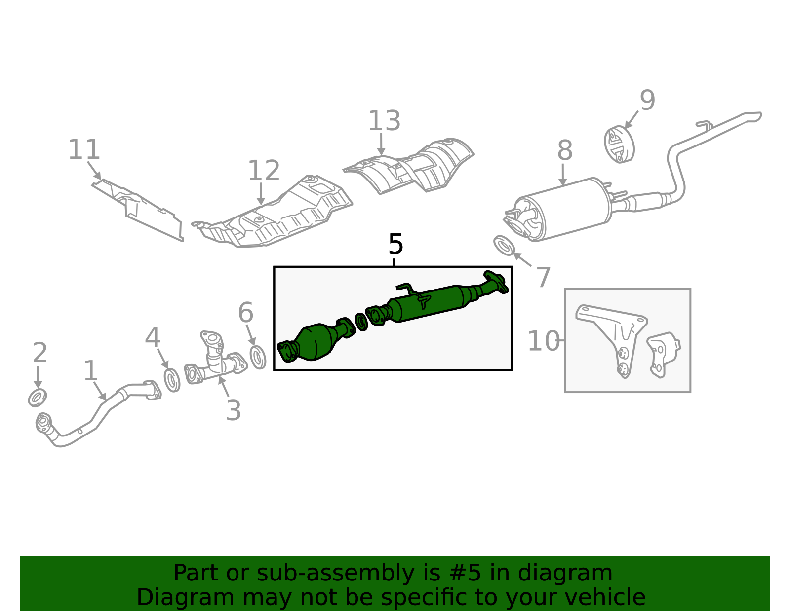 17420-0P471 - Converter & Pipe 2017-2020 Toyota Sienna | Longo Toyota Parts