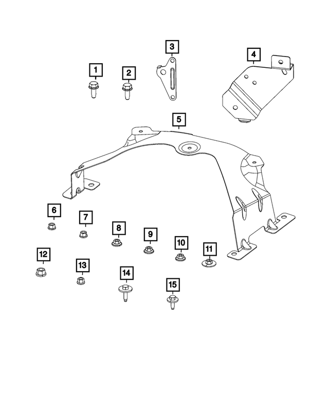 6101794 - Electrical: Hex Head Bolt And Coned Washer for Mopar Image