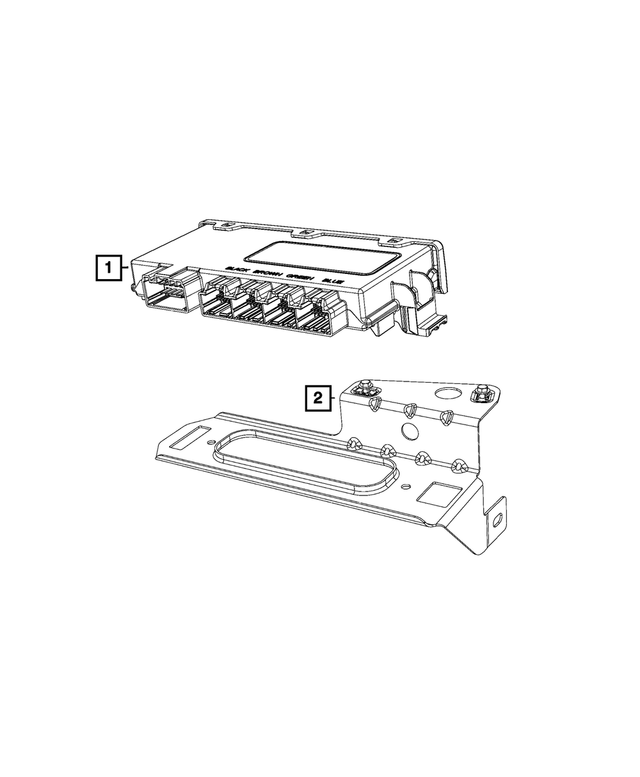 68184654AA - Electrical: Module Bracket for Mopar Image