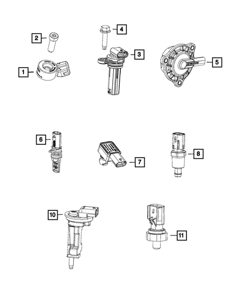 Sensors for 2016 Jeep Cherokee #1