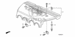 16628RWCA00 - Engine: RUBBER, FUEL PIPE COVER MOUNTING for Honda Image