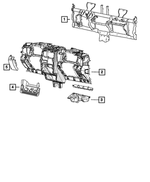 1DW79BDAAA - Interior Trim: Instrument Panel Bezel for Mopar Image