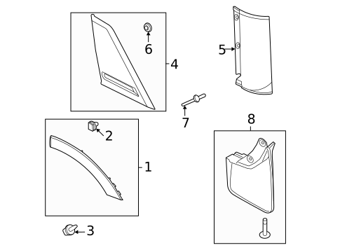 Exterior Trim - Quarter Panel for 2021 Ford Bronco Sport #0