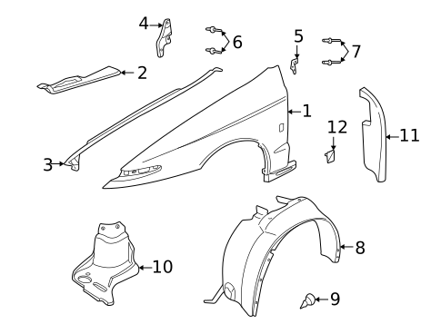Fender & Components for 2005 Saturn L300 #0