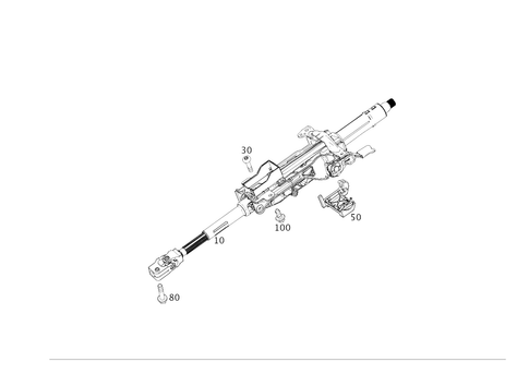 Steerg. Column Jacket Tube & Steerg. Shaft for 2020 Mercedes-Benz A35 AMG #0