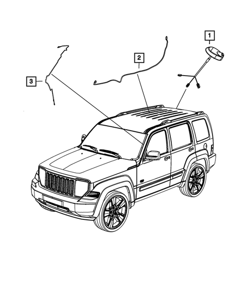 Radio, Antenna, Speakers, DVD, and Video systems for 2012 Jeep Liberty #3