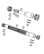 52853336AC - Rear Axle; Dana 226 MM; Differential and Drive Line: Drive Shaft for Mopar Image