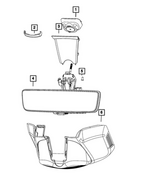 6PA22TX7AB - Glass: Mirror Cover for Mopar Image