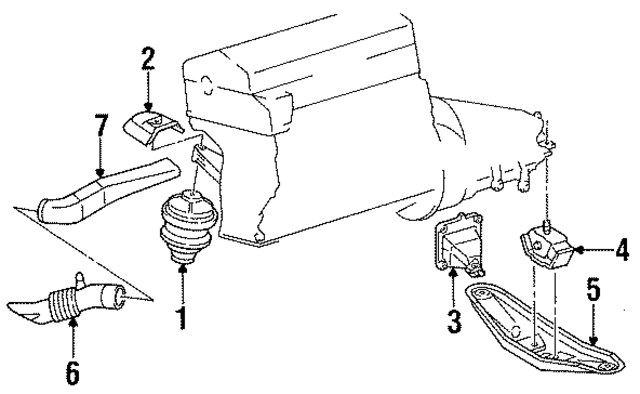 1242401917 - Engine: Front Mount for Mercedes-Benz Image