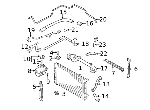 Radiator & Components for 2002 Audi S6 #0